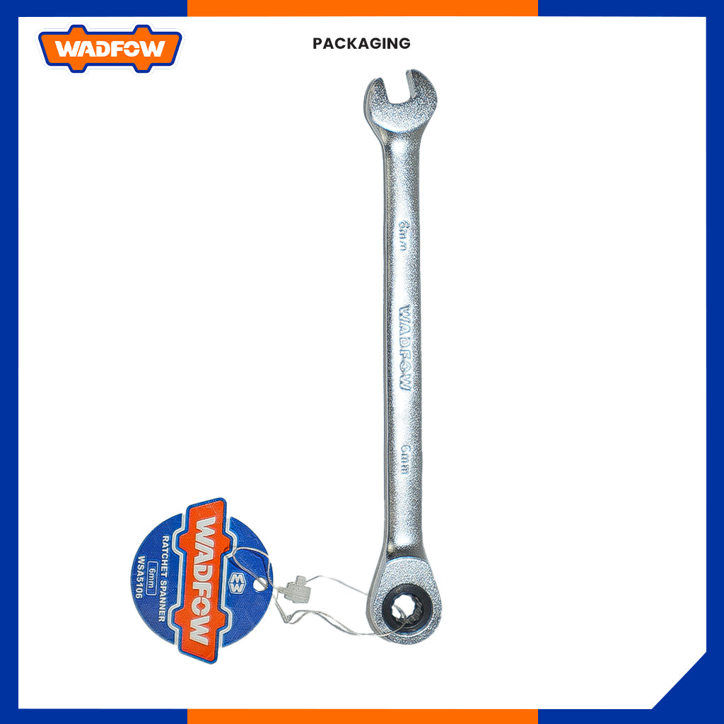 8mm-19mm Flexible Ratchet Spanner 180°