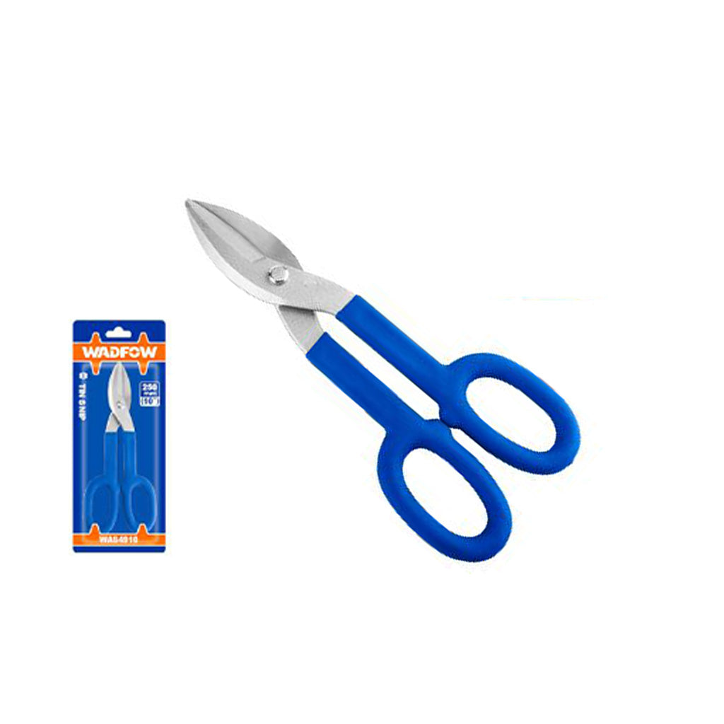 Wadfow 10"-12"/250-300mm Tin Snip Rubber Handle Scissors Tool Gunting Ng Yero (WHT)