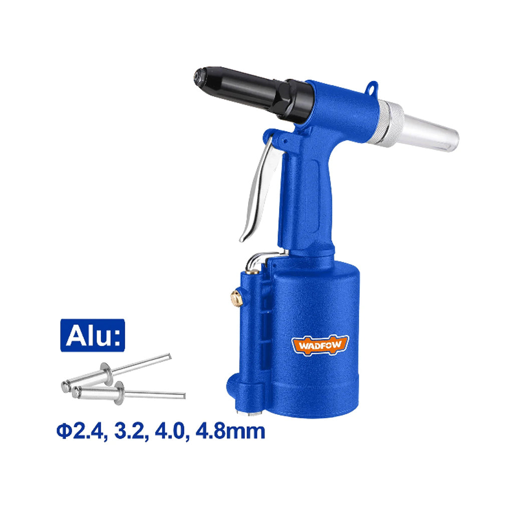 WAT6517 Pneumatic Air Riveter Working Stoke: 17mm / Drawable rivet size: ?2.4mm, 3.2mm,4mm,4.