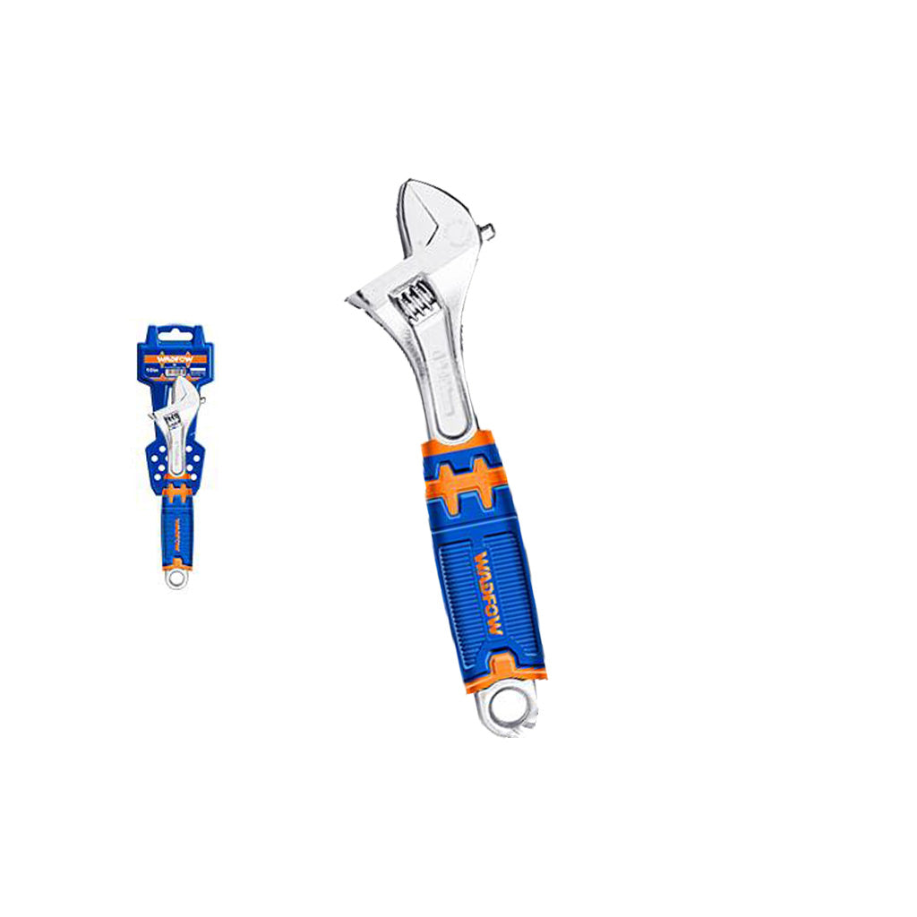 Adjustable Wrench with Two Tone Soft Handle 6-12 Inches