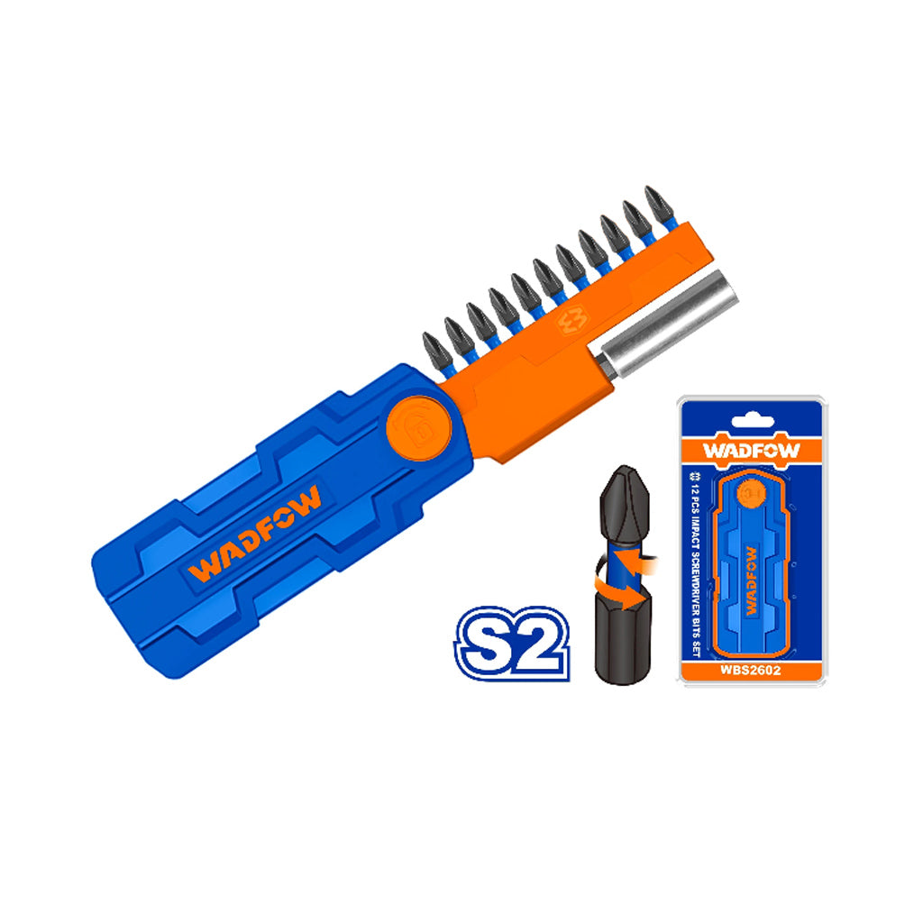 WBS2602 Set of 12 Pcs Impact Screwdriver Bits Set