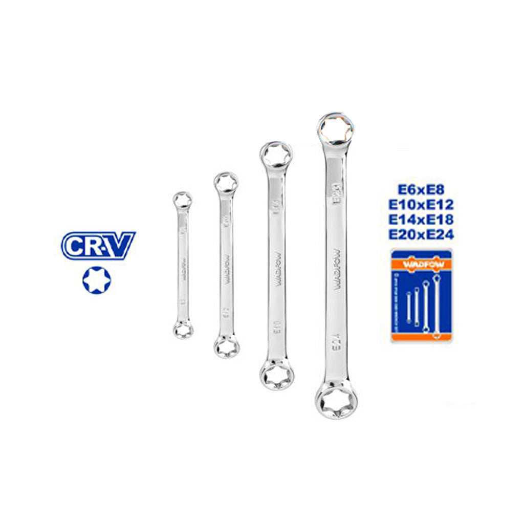 Star Box End Wrench Set of 4pcs WFR2404