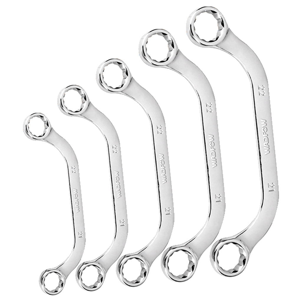 Set of 5 Half Moon Ring Wrench 8-22mm WFR3405