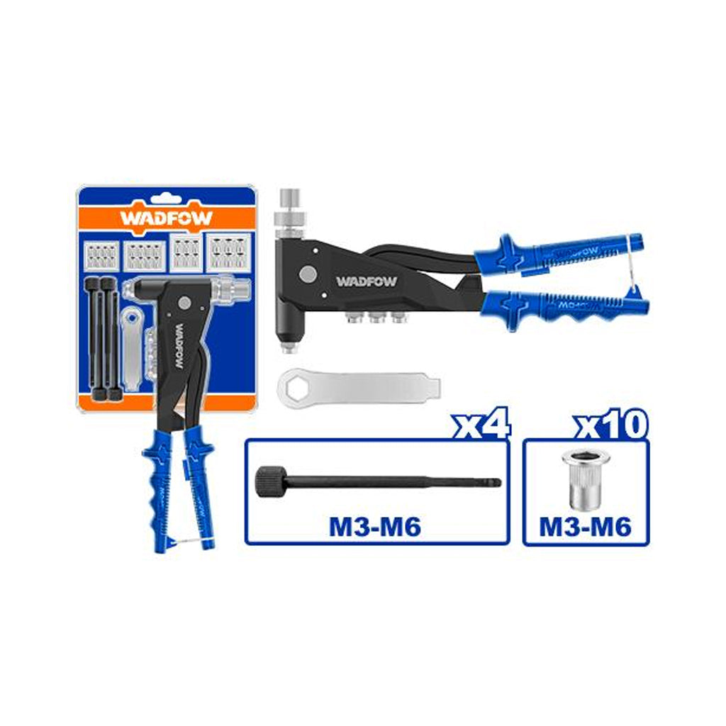 Set of 4pcs Rivet Nut Gun Kit 10.5inches WHR5710