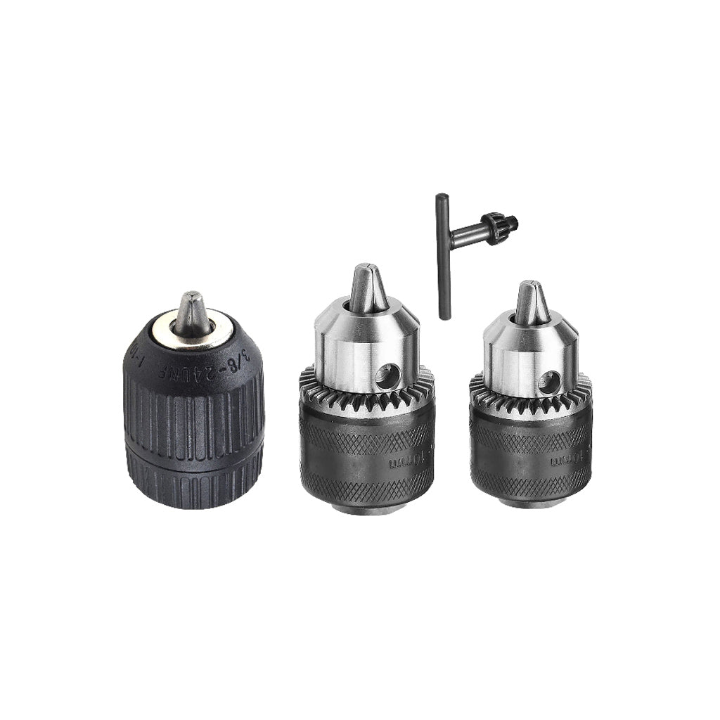 Wadfow 3-16mm/1.5-13mm/10mm(3/8in) Key Chuck & Keyless Chuck Connection Size: 1/2inch-20UNF (WHT)