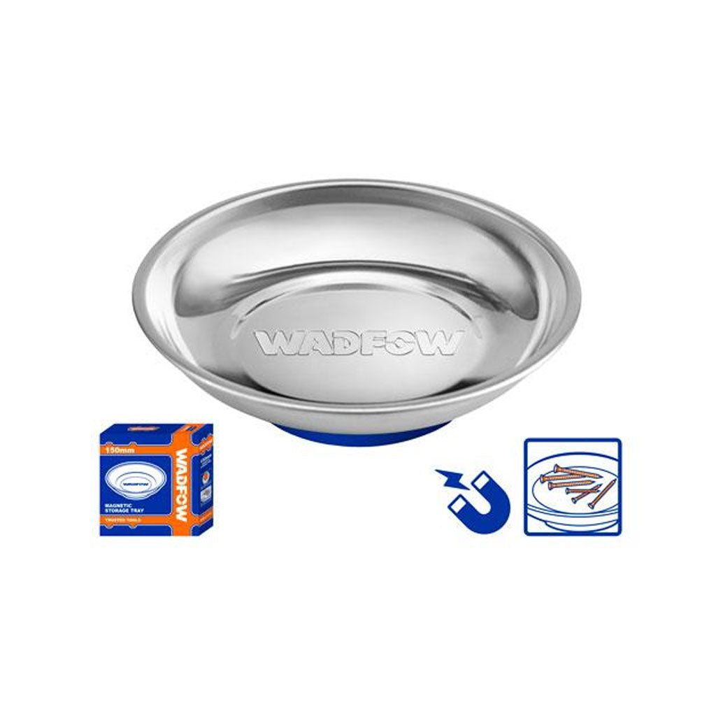 Round Stainless steel Magnetic Storage Tray 150mm
