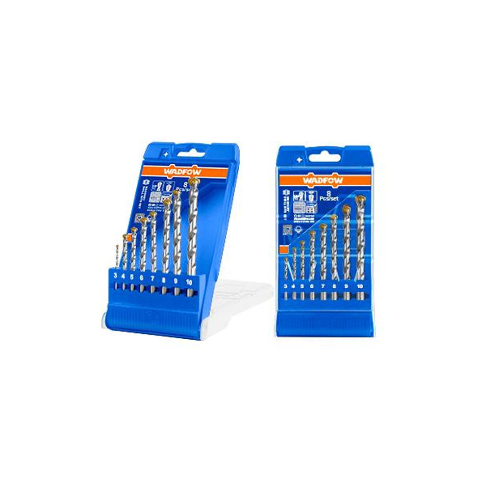 8pcs Industrial Masonry Drill Bits For Rotary Hammer Set