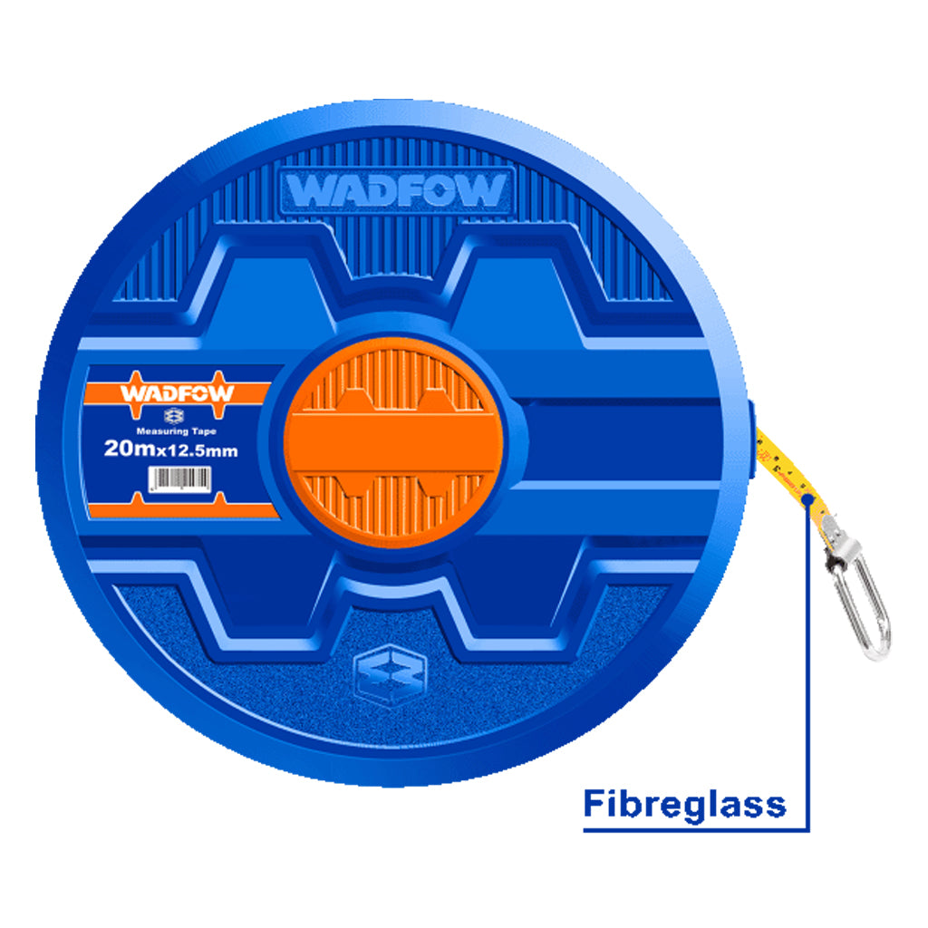 Fast Rewind Fiber Glass Measuring Tape with Comfortable Grip