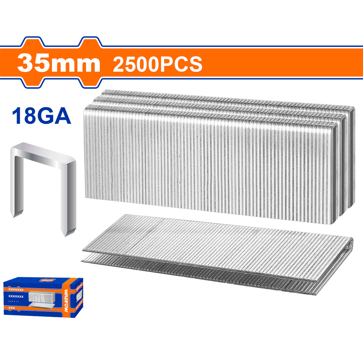 Wadfow Air Brad Nail Accessories / T-Nail for Pneumatic Brad Nailer SOLD per box (WHT)