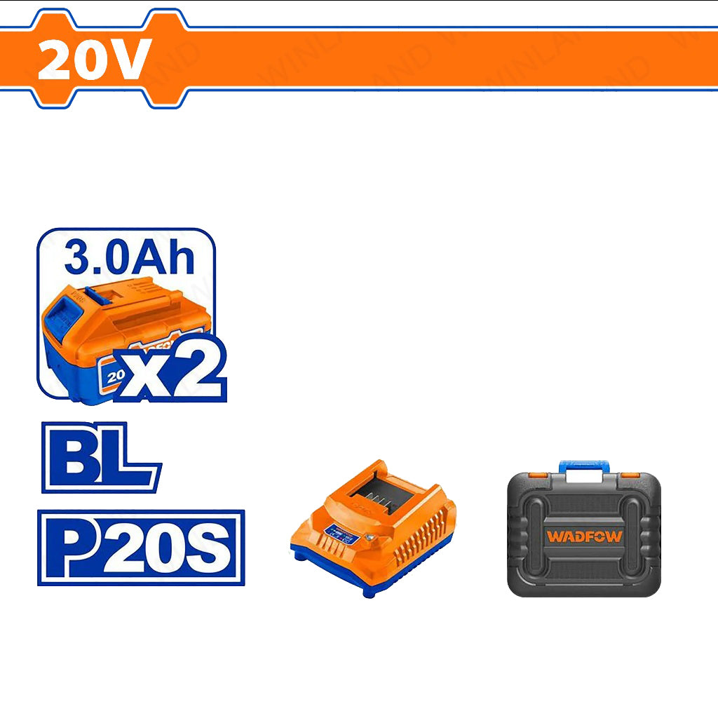 P20S/20V 2PCS Combo Kit w/ Lithium-Ion Cordless Impact Wrench & Heat Gun WOS241091