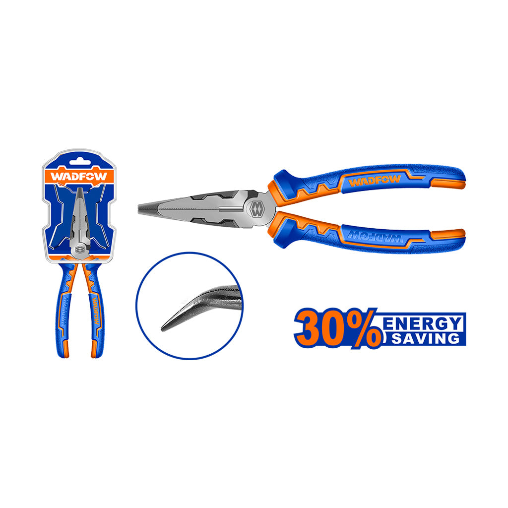 Wadfow 6inch/160mm, 8inch/200mm High Leverage Bent Nose Pliers