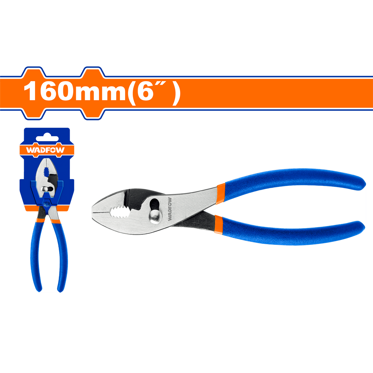 Wadfow 6" 8" 10" Polish And Anti-Rust Oil Slip Joint Pliers Heavy Duty (WHT)