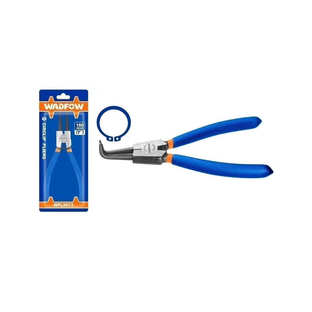 7"/180mm Bent Head External Plier Circlip Pliers WPL9972/WPL9C72 WAD-HT