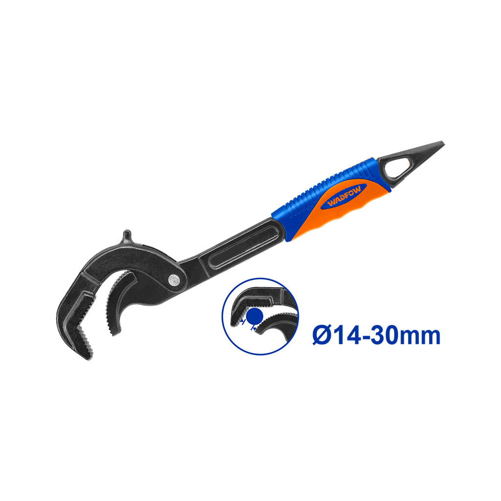 Wadfow 10inches-14inches Pipe/Piping Wrench Full body drop-forged w/Comfortable handle WPW7110 (WHT)