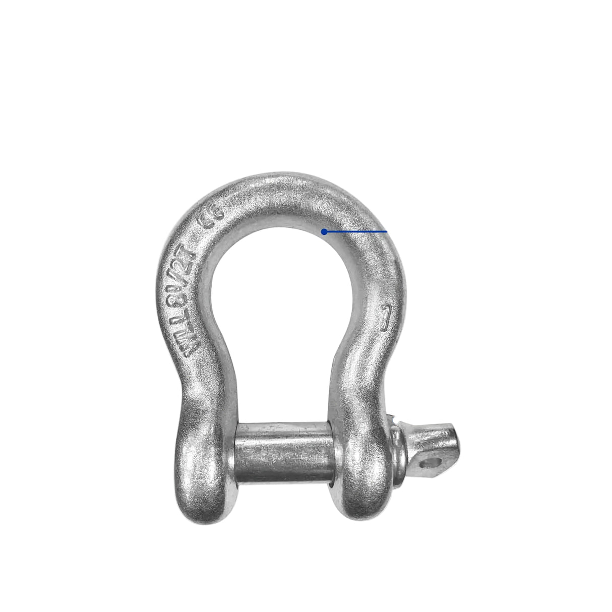 Wadfow Screw PIN Anchor Shackle 16mm(5/8in), 19mm(3/4in), 22mm(7/8in), 25mm(1in) (WHT)