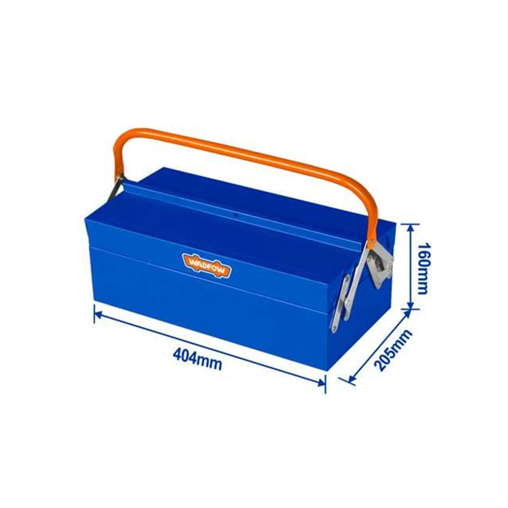 Steel Tool w/ (2) compartments Portable Box 404 x 205 x 160mm