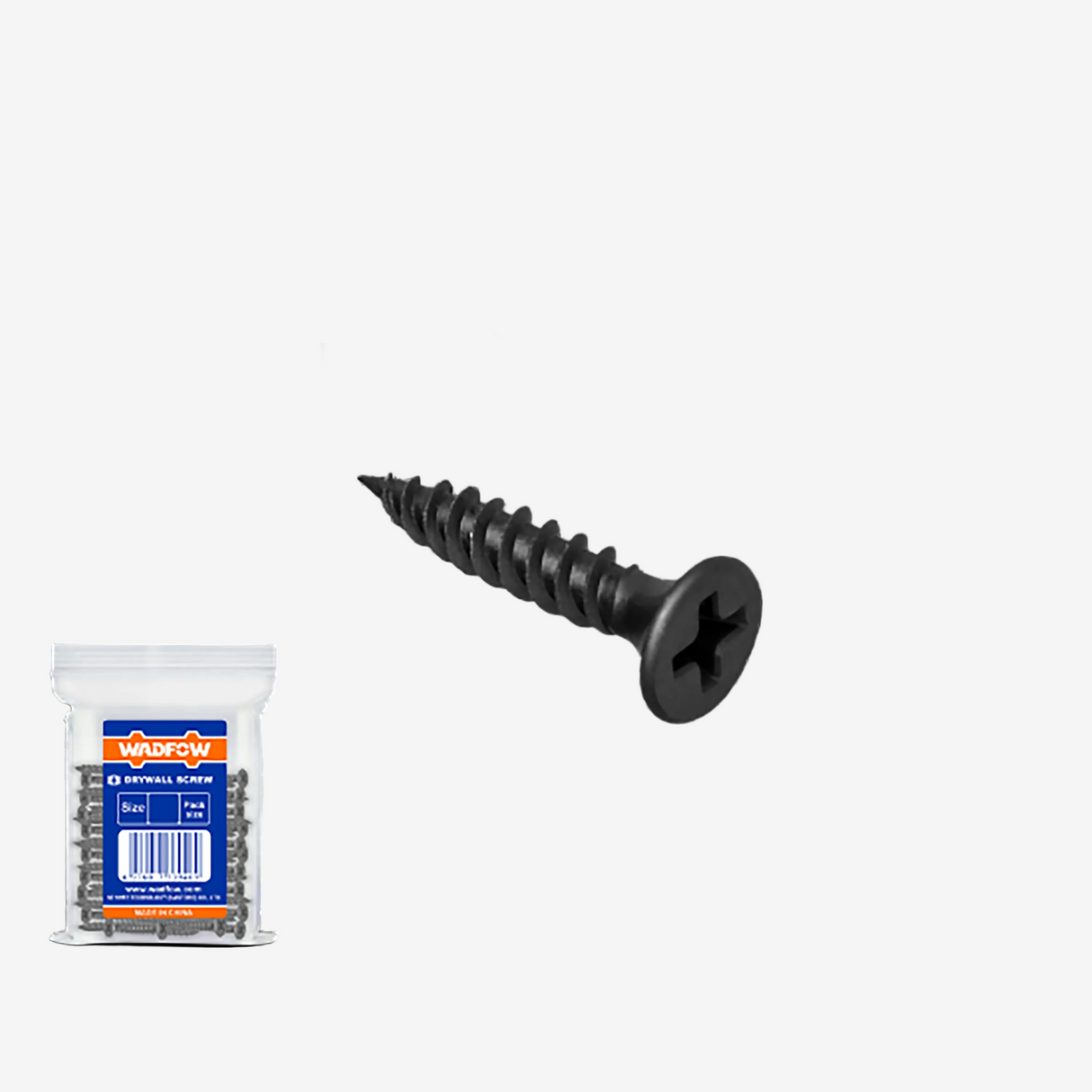 Wadfow 200pcs/300pcs High Quality Carbon Steel Drywall Screw SOLD PER PACK (WHT)