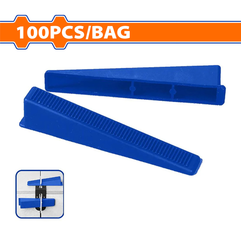 Wadfow WXZ4001 100pcs Floor Tile Levelers Tile Spacers Anchor SOLD PER PACK (Blue)