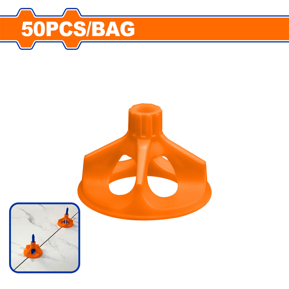 Wadfow 50-100PCS/Bag Tile Spacer Tile Leveling System Tile Leveler Spacer WXZ9