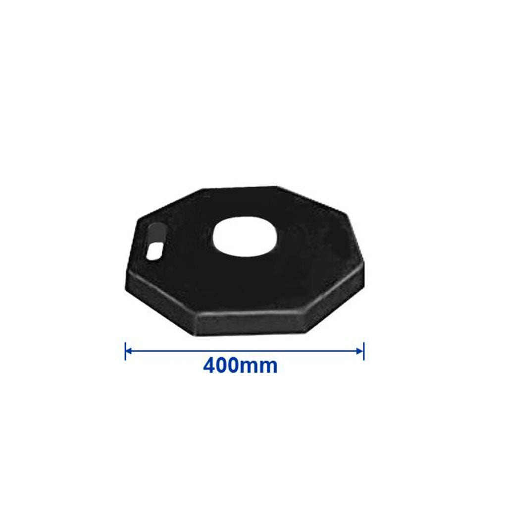 Wadfow Warning Support Base(6kg) and Traffic Post (1.15m) Reflective Safety Light WYJ2A (WHT)