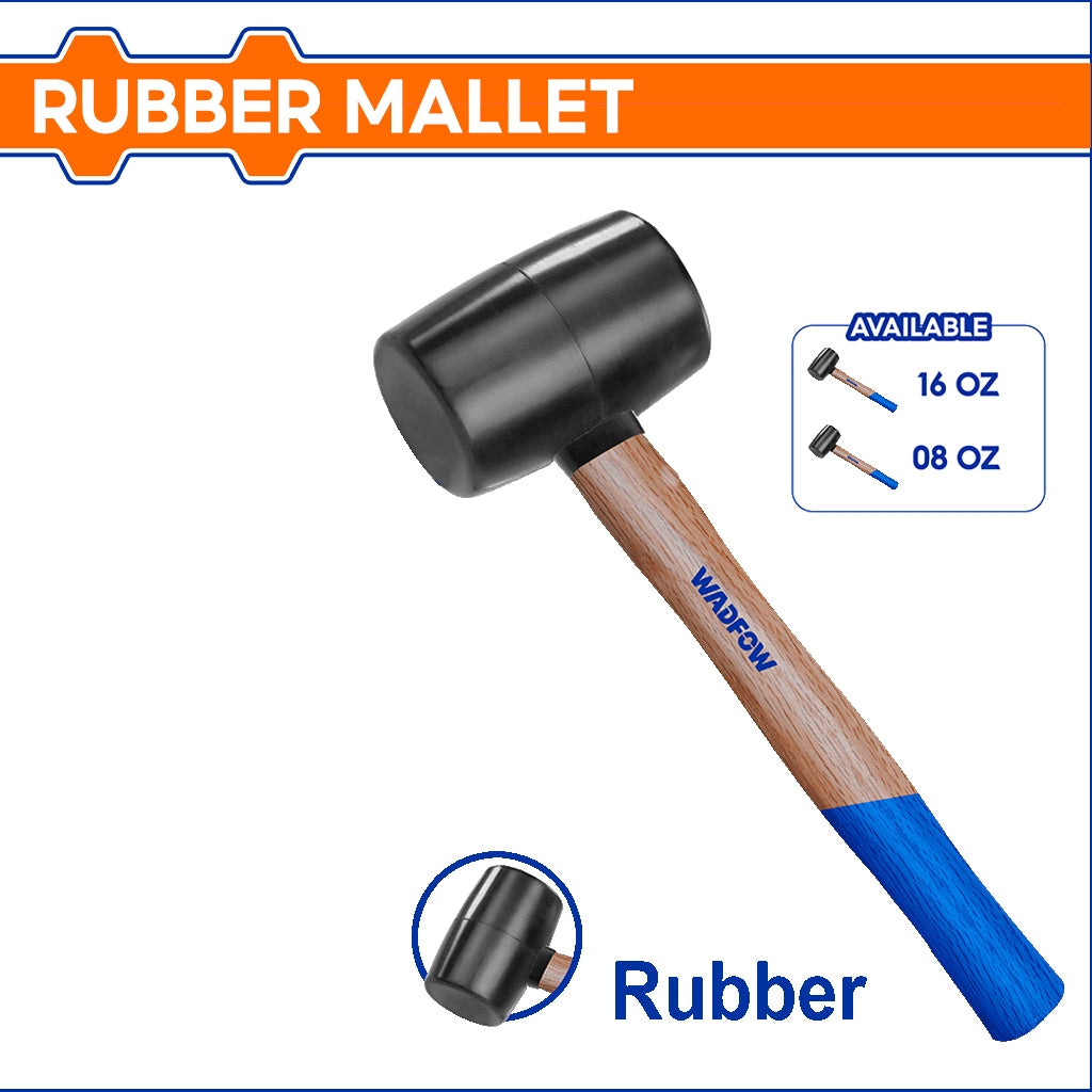 Rubber Mallet Hammer with Wooden Handle Soft Hammer Maso Martilyo WAD-HT