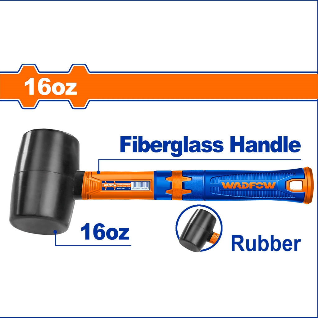 Rubber Mallet Hammer With Fiberglass Handle Soft Maso Martilyo WAD-HT