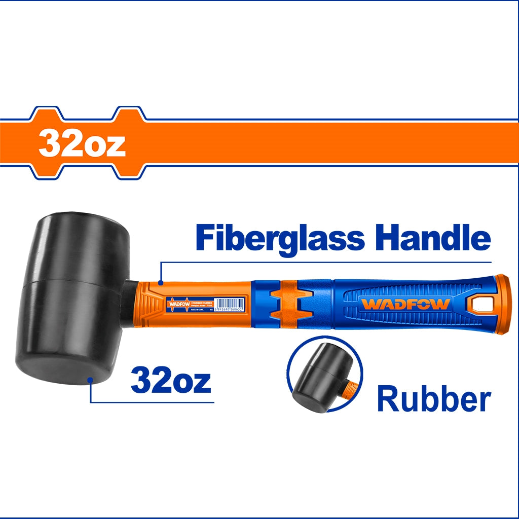 Rubber Mallet Hammer With Fiberglass Handle Soft Maso Martilyo WAD-HT