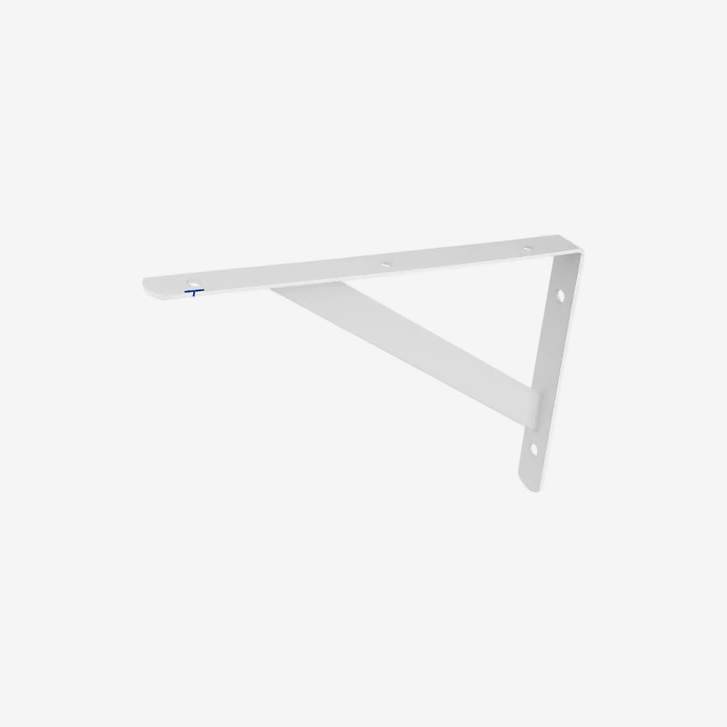Wadfow 2mmThick Reinforced Shelf Support Brackets/ 6-Fixing Points Heavy Duty SOLD PER PIECE (WHT)