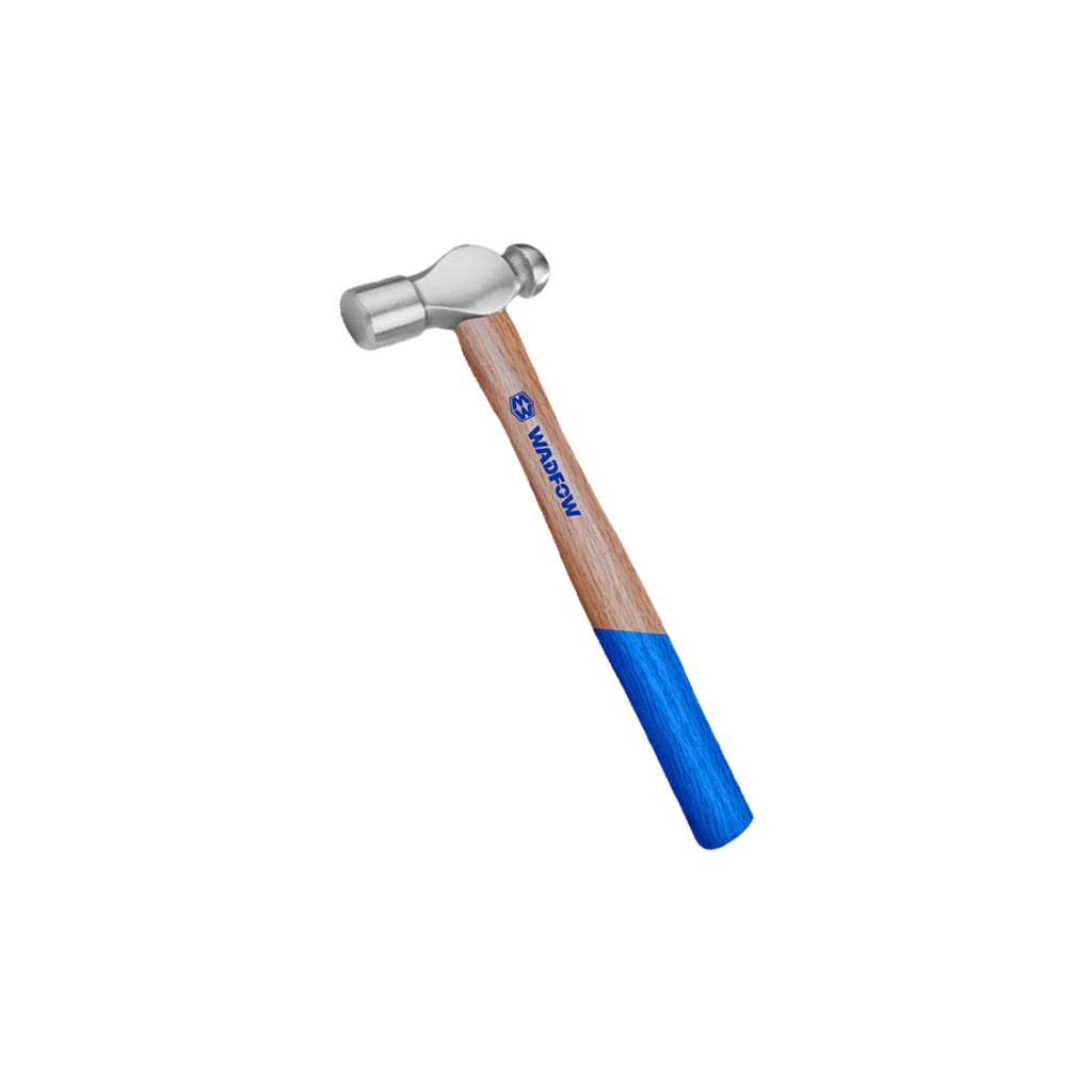 Wadfow Drop-Forged Carbon Steel Hammerhead Ball Pein Hammer With Hardwood Handle (WHT)