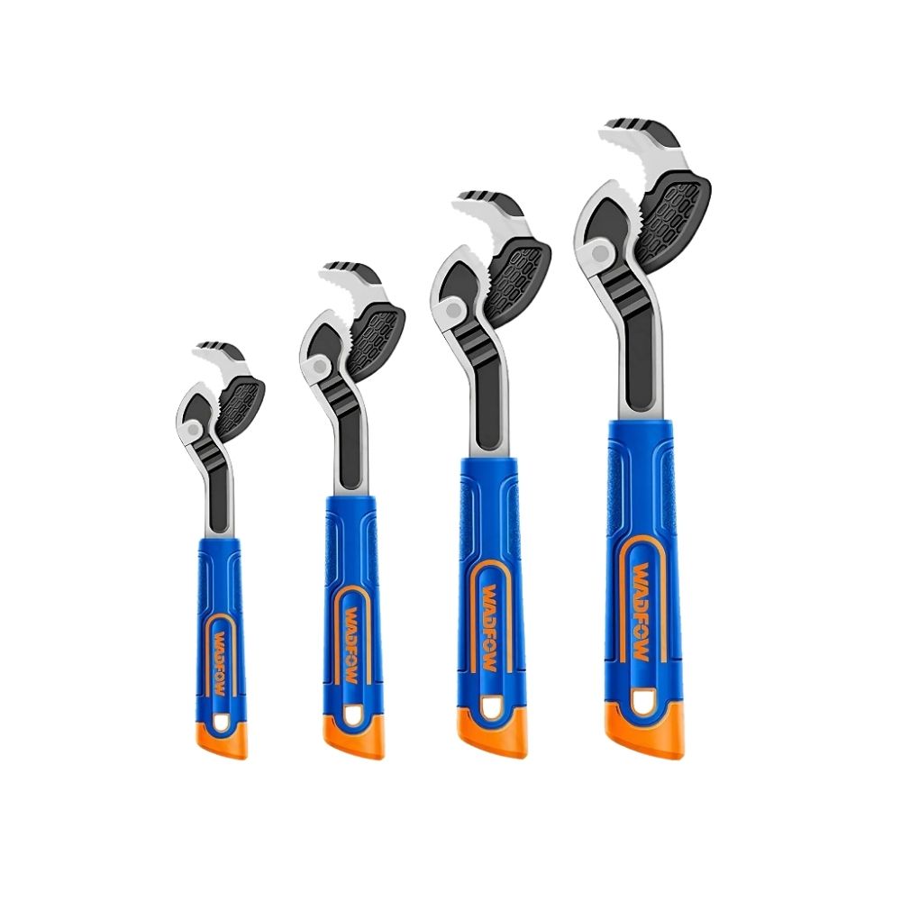 Wadfow Set of 4 pieces Self Adjusting Steel Pipe Wrench WPW1K04 WAD-HT