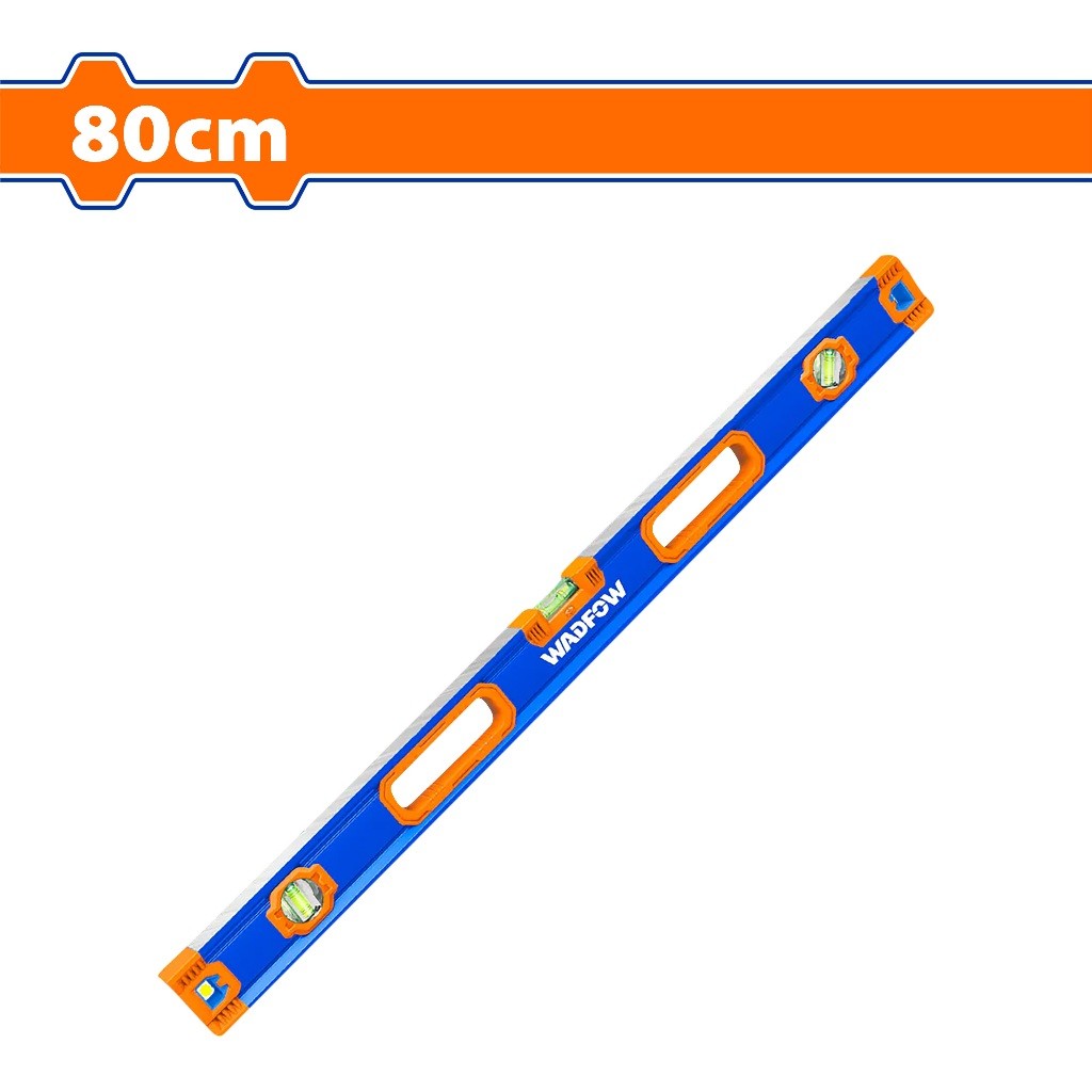 Wadfow Spirit Level w/ Powerful Magnets 40cm-120cm Double Side Milled Bubble Leveler Measuring Tools