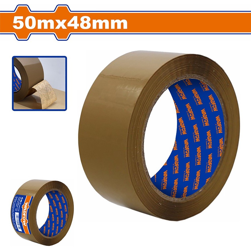Wadfow Brown Packing Tape Thickness: 0.045mm(50,100,150m x 48mm) SOLD PER PIECE