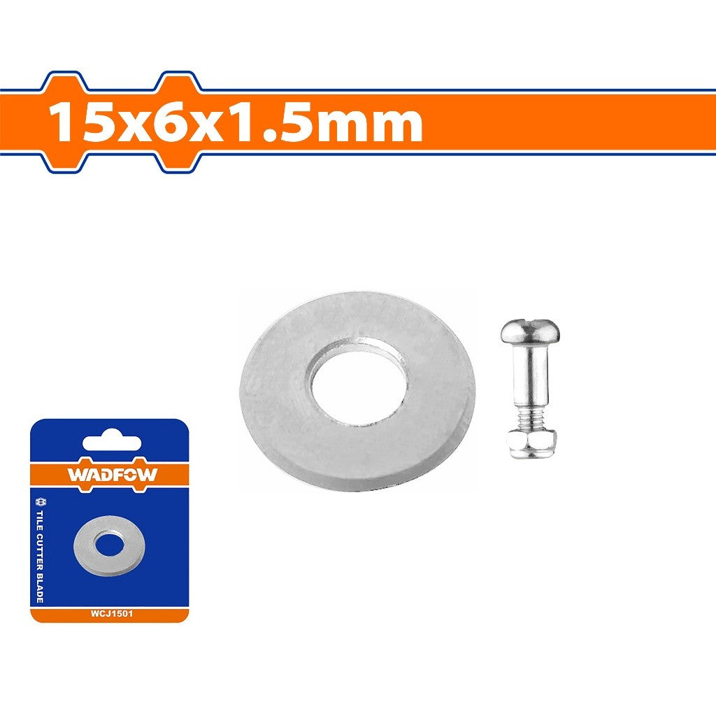Wadfow WCJ1501 Ø15xØ6x1.5mm Tile Cutter Tungsten Carbide Blade Only