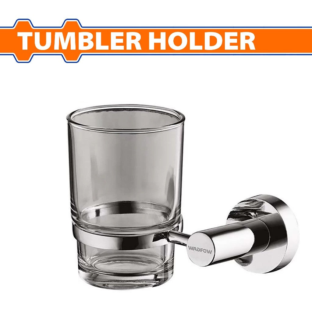 Wadfow WZG1506 Glass Cup Zinc Alloy Material Tube Tumbler Holder