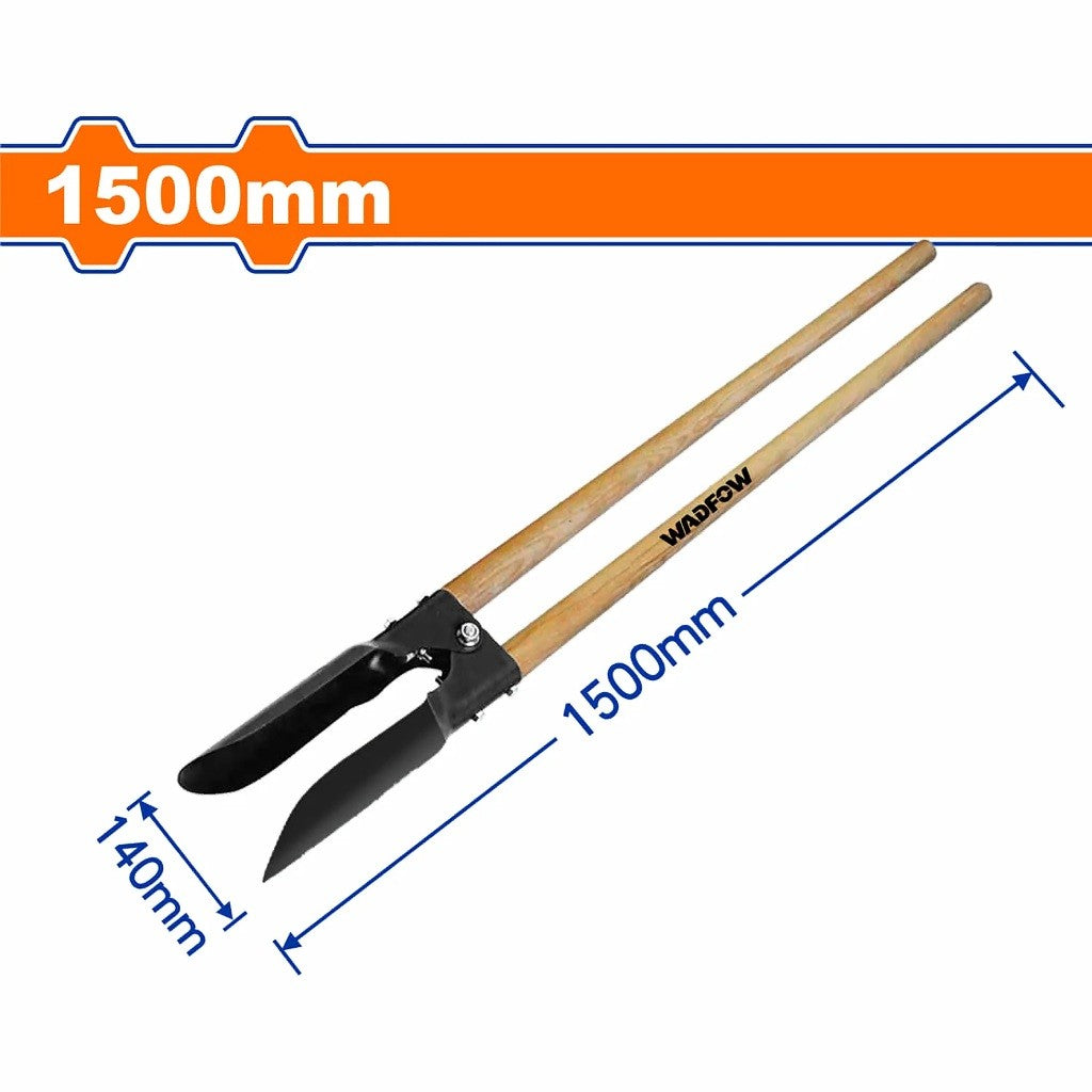 Wadfow Shovel Coa Post Hole Digger (Point Spread: 140mm, Length: 1500mm, Gauge: 2.2mm,Diameter: 32mm