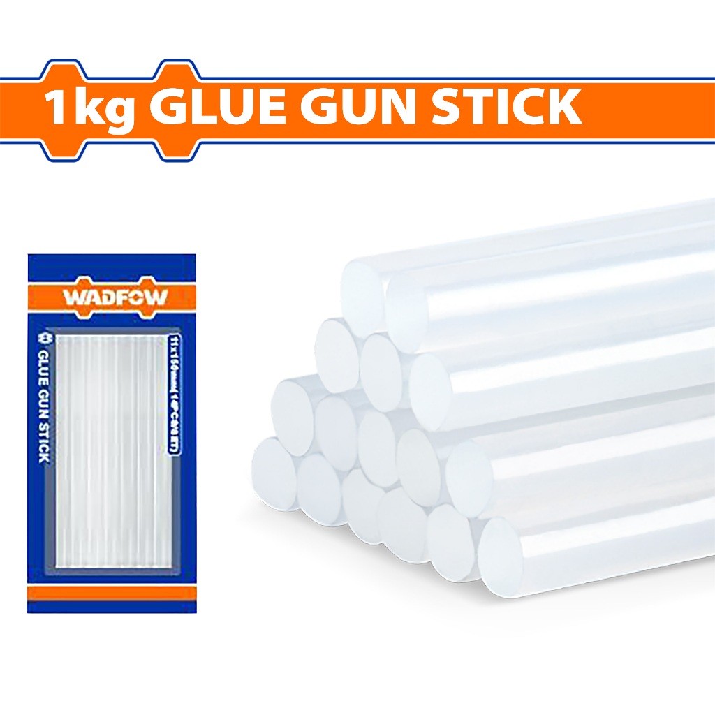 Wadfow WGJ3810 | WGJ5815 Φ7mm-Φ11mm x 100cm-150cm Petroleum Resin Glue Gun Stick with 1kg Stick