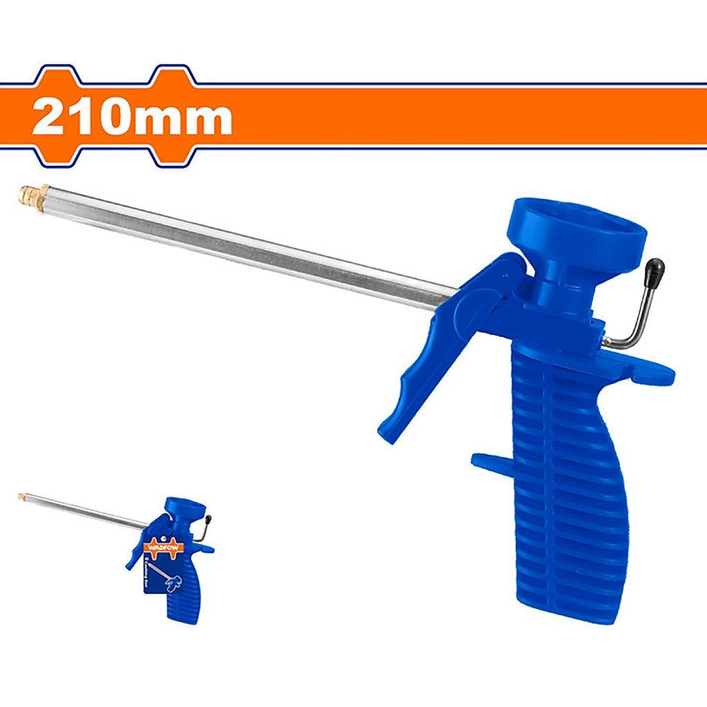 Wadfow WFPQ1303 210mm Plastic Foam Gun Body With Plastic Adapter & Copper Nozzle