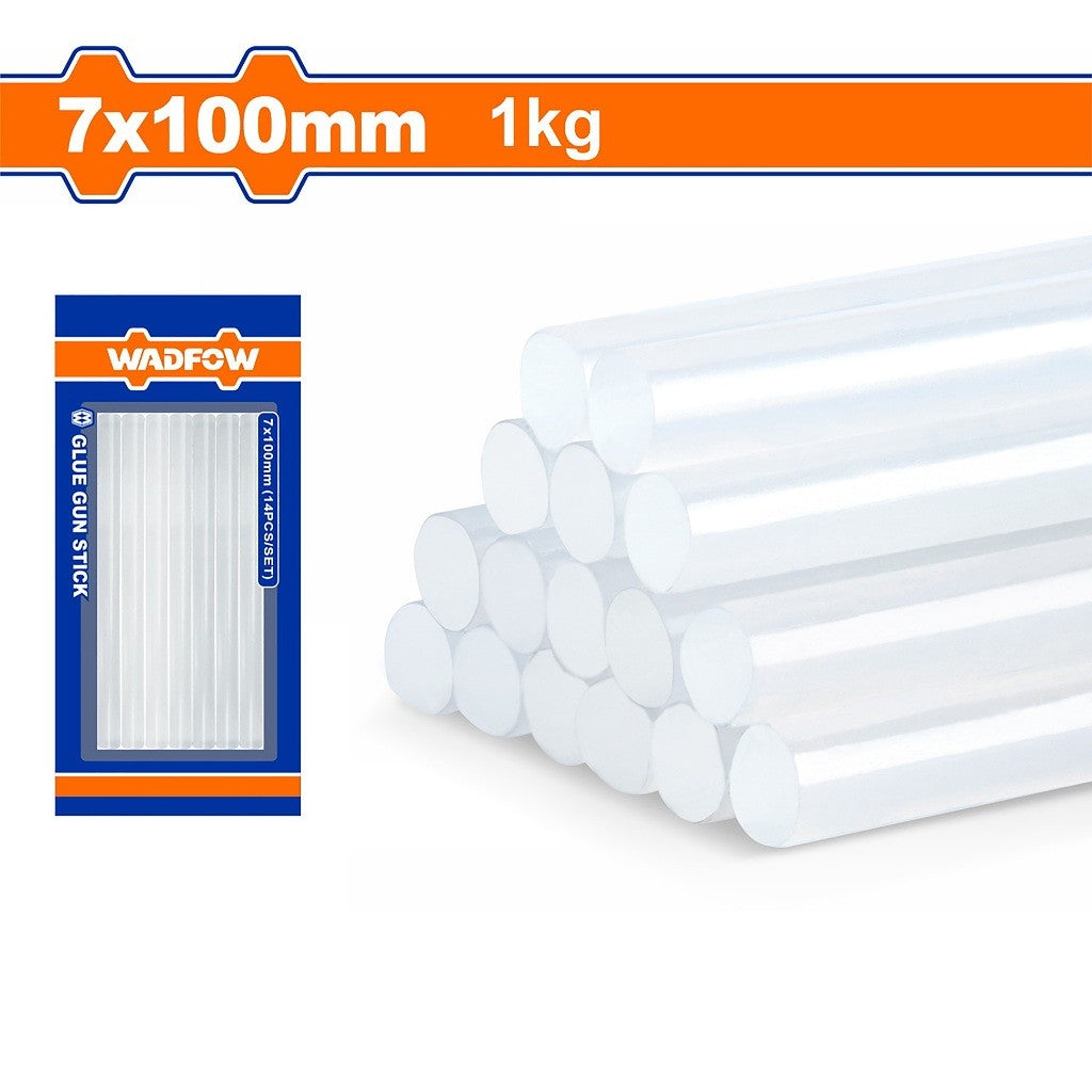 Wadfow WGJ3810 | WGJ5815 Φ7mm-Φ11mm x 100cm-150cm Petroleum Resin Glue Gun Stick with 1kg Stick
