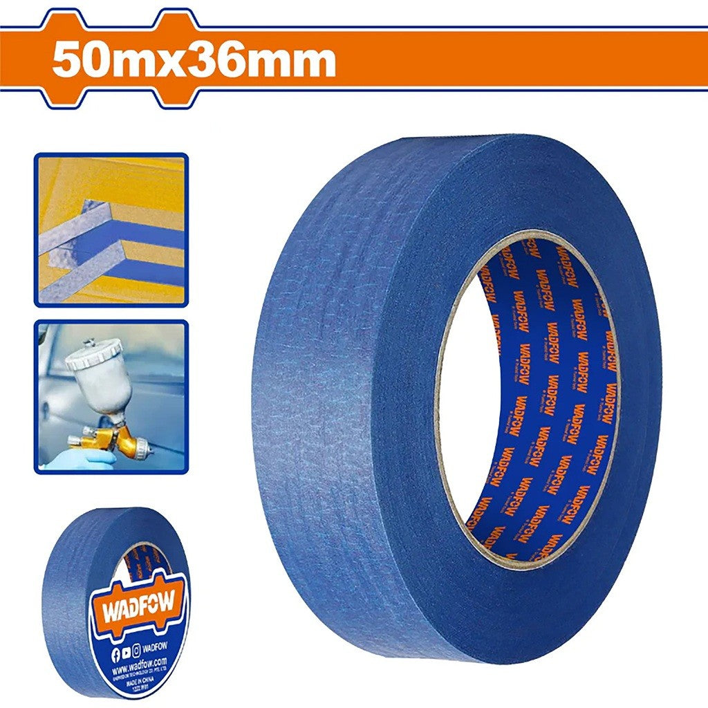 Wadfow 0.14mm Thick Painter's Tape Easy to stick and Peel off Masking Tape for Painting