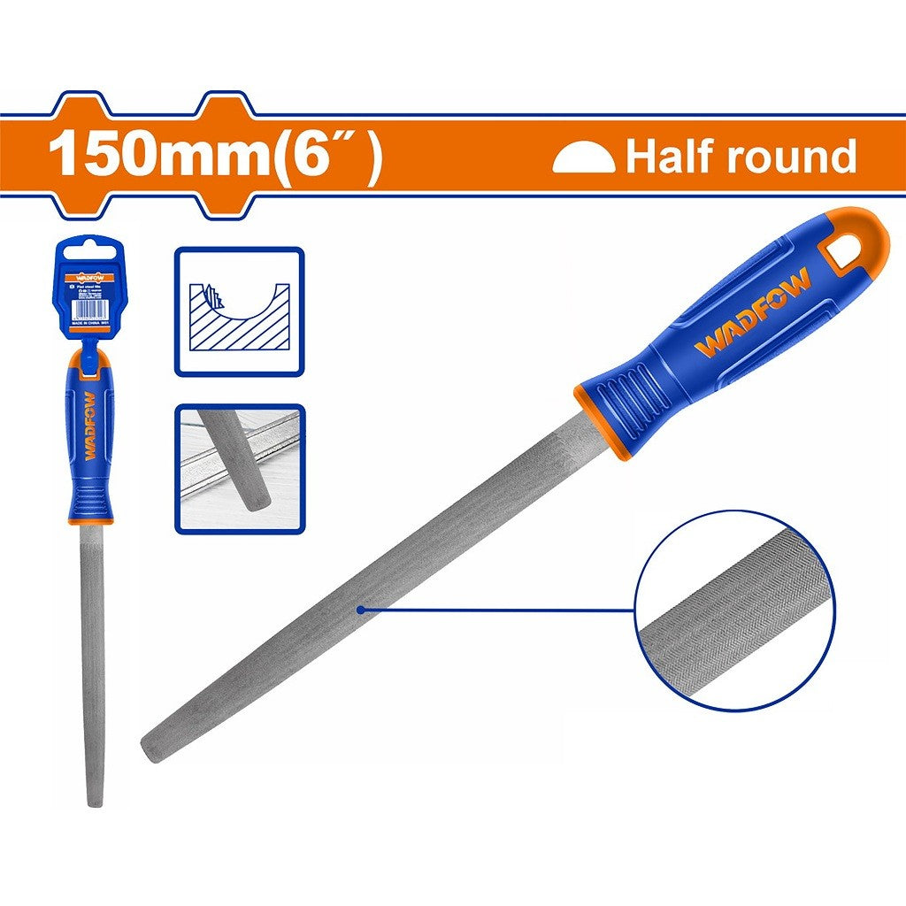 Wadfow Flat, Half Round, Round, Square, Triangle & Chain Saw Files For T12 Steel with Handle