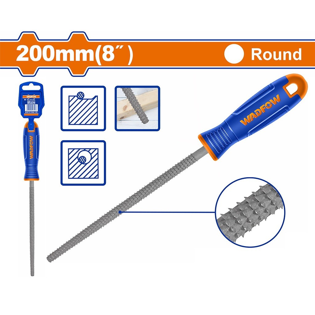Wadfow Flat, Half Round, Round, Square, Triangle & Chain Saw Files For T12 Steel with Handle