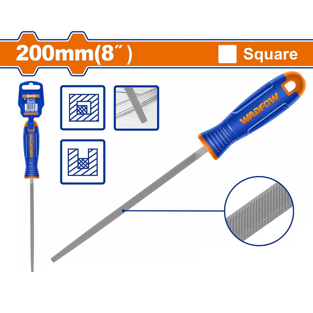 Wadfow Flat, Half Round, Round, Square, Triangle & Chain Saw Files For T12 Steel with Handle