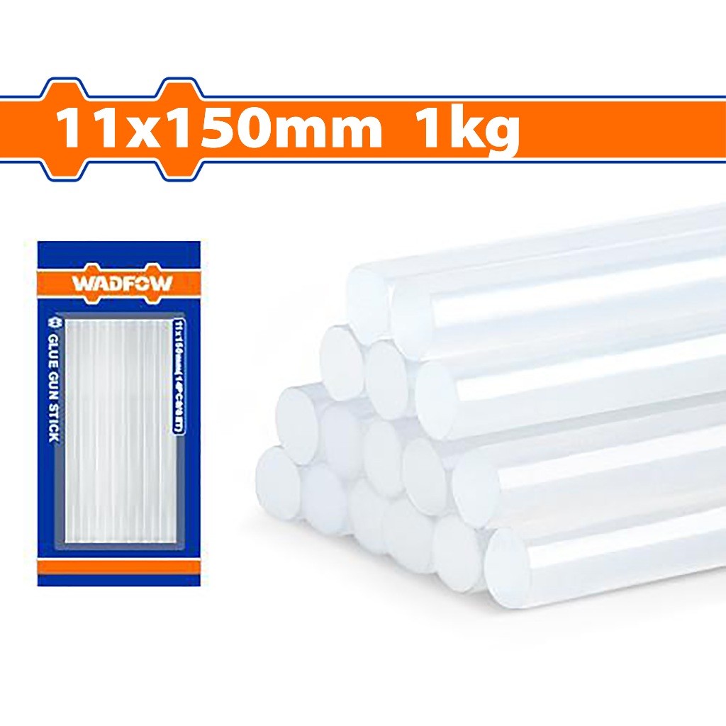 Wadfow WGJ3810 | WGJ5815 Φ7mm-Φ11mm x 100cm-150cm Petroleum Resin Glue Gun Stick with 1kg Stick