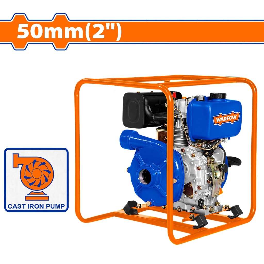 Wadfow WDW1A21C 5.7HP High Pressure Cast Iron Diesel Water Pump 50mm(2inch)/3.5L