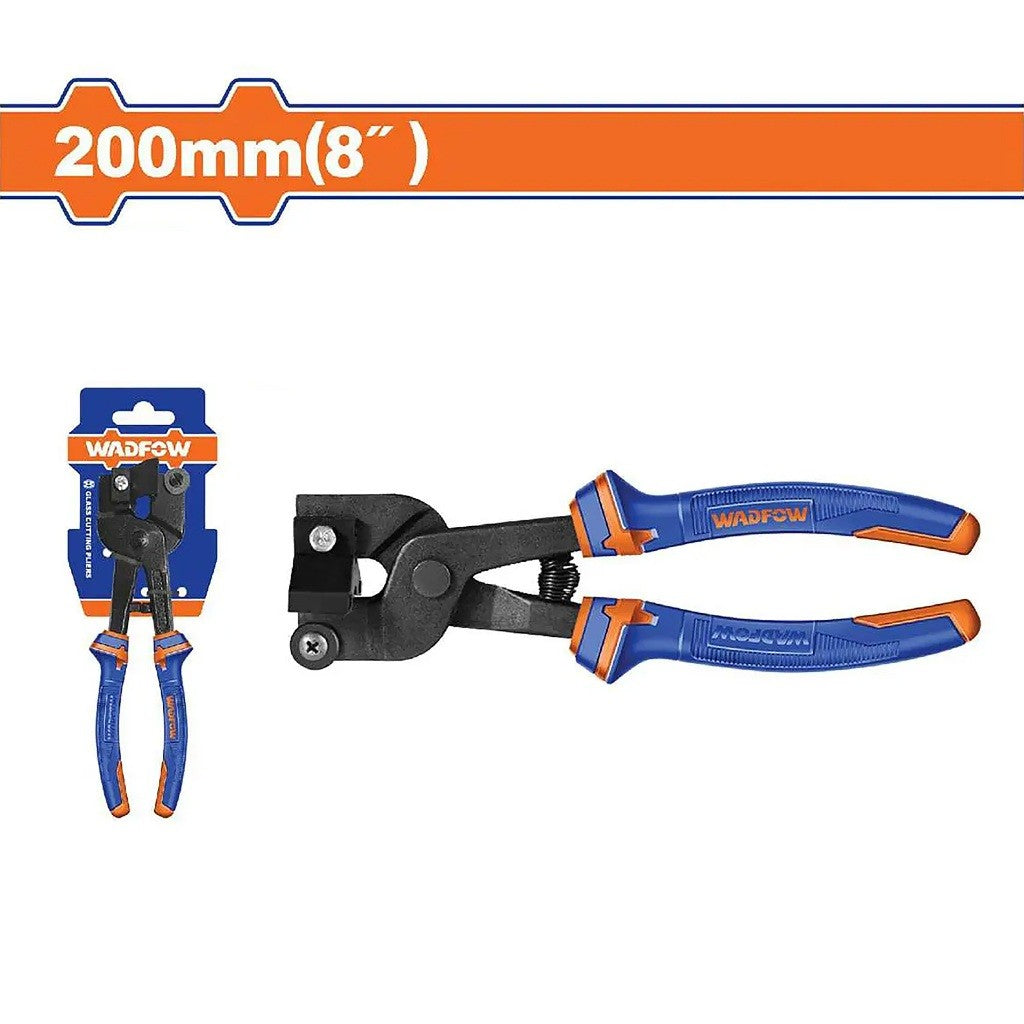 Wadfow 8inches (200mm) Manual Glass Cutting Pliers Black finish and Polish Tile Cutter