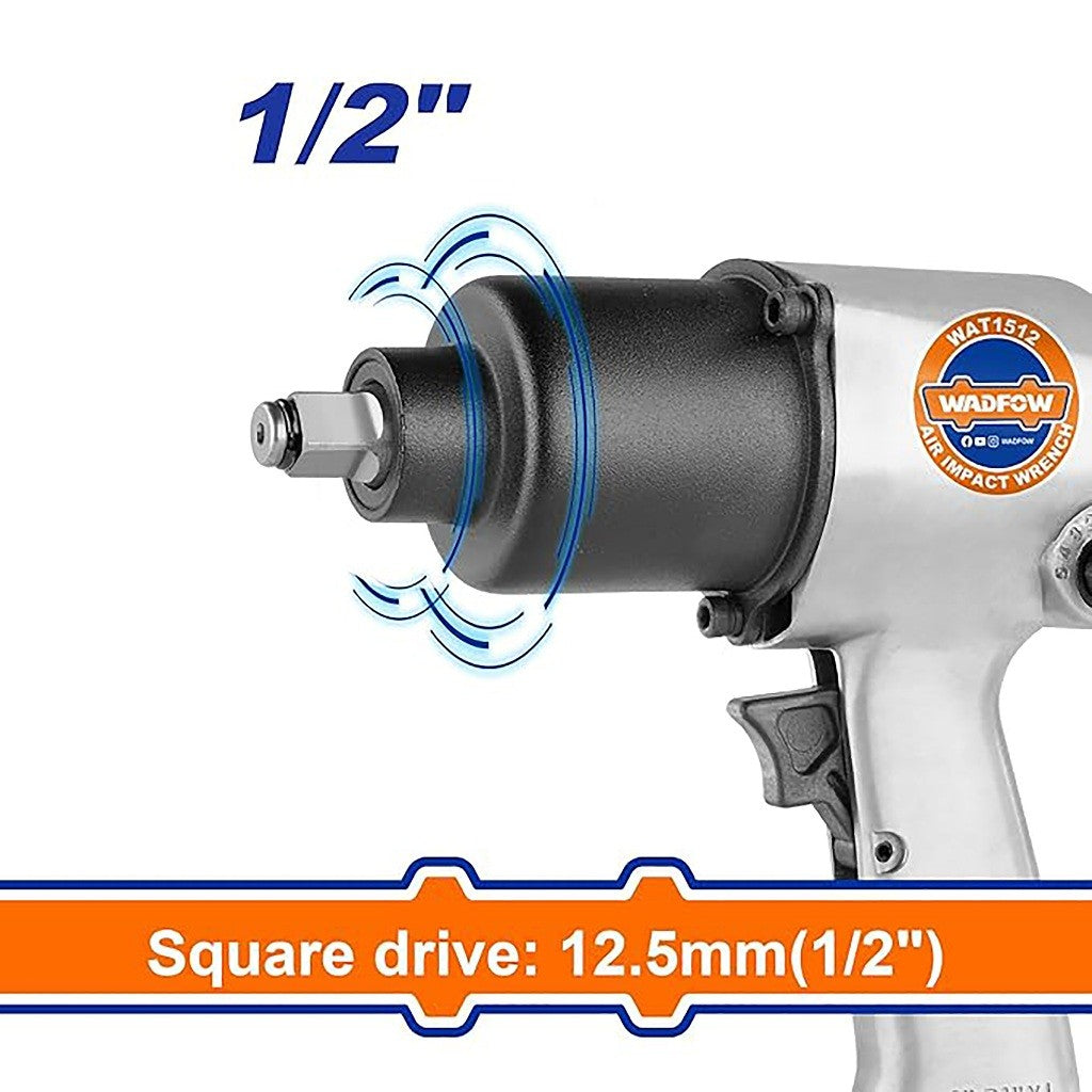 Wadfow WAT1512 7500/min(1/2in) Air Impact Wrench Without Quick Plug