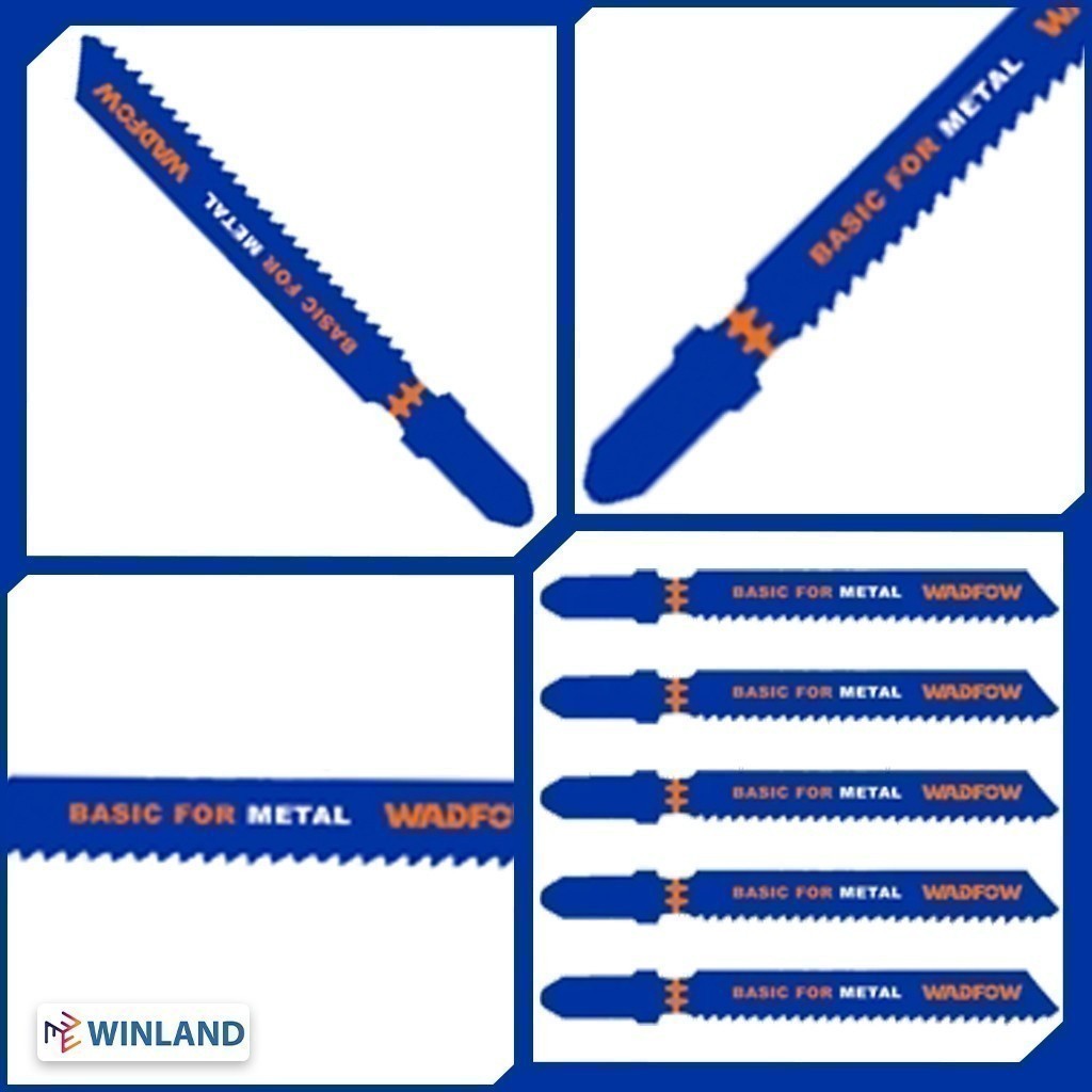 5PCS/Set Jigsaw Blade Clean Cut for METAL WJB118A | WJB318A WAD-HT