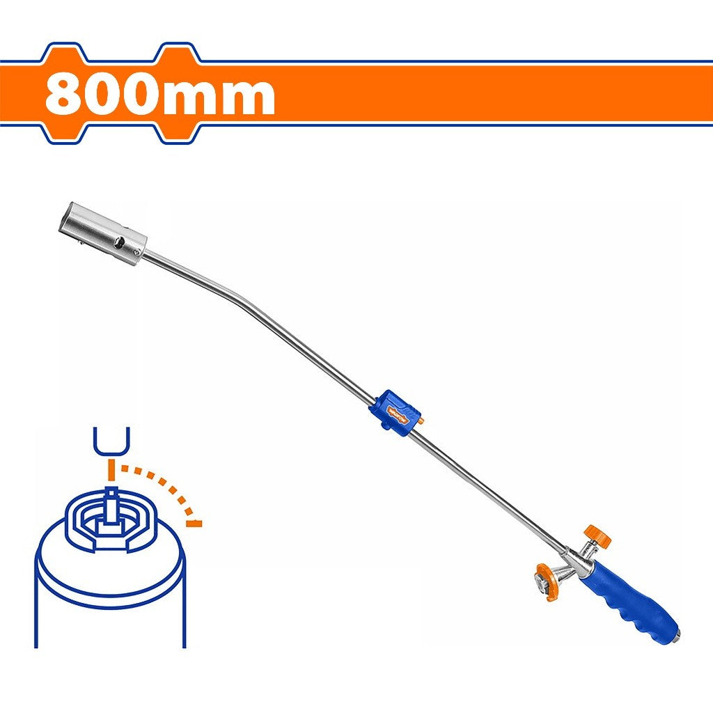 Wadfow WFG5602 800 x 40 x 190mm Bayonet Type Flame Gun Butane Gas Ignition