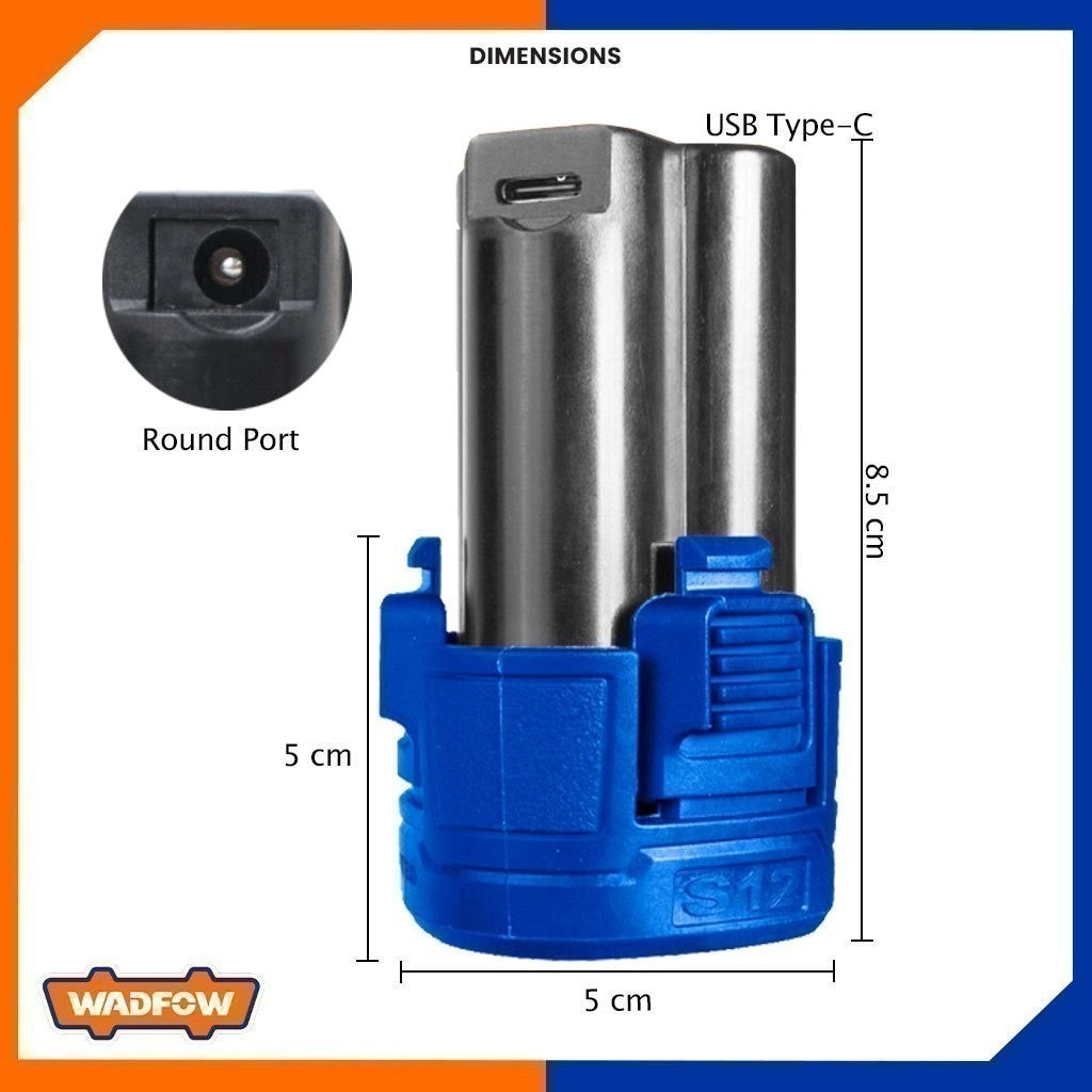 Wadfow Lithium-Ion Battery Pack 1.5AH for S12 Series Cordless Tools