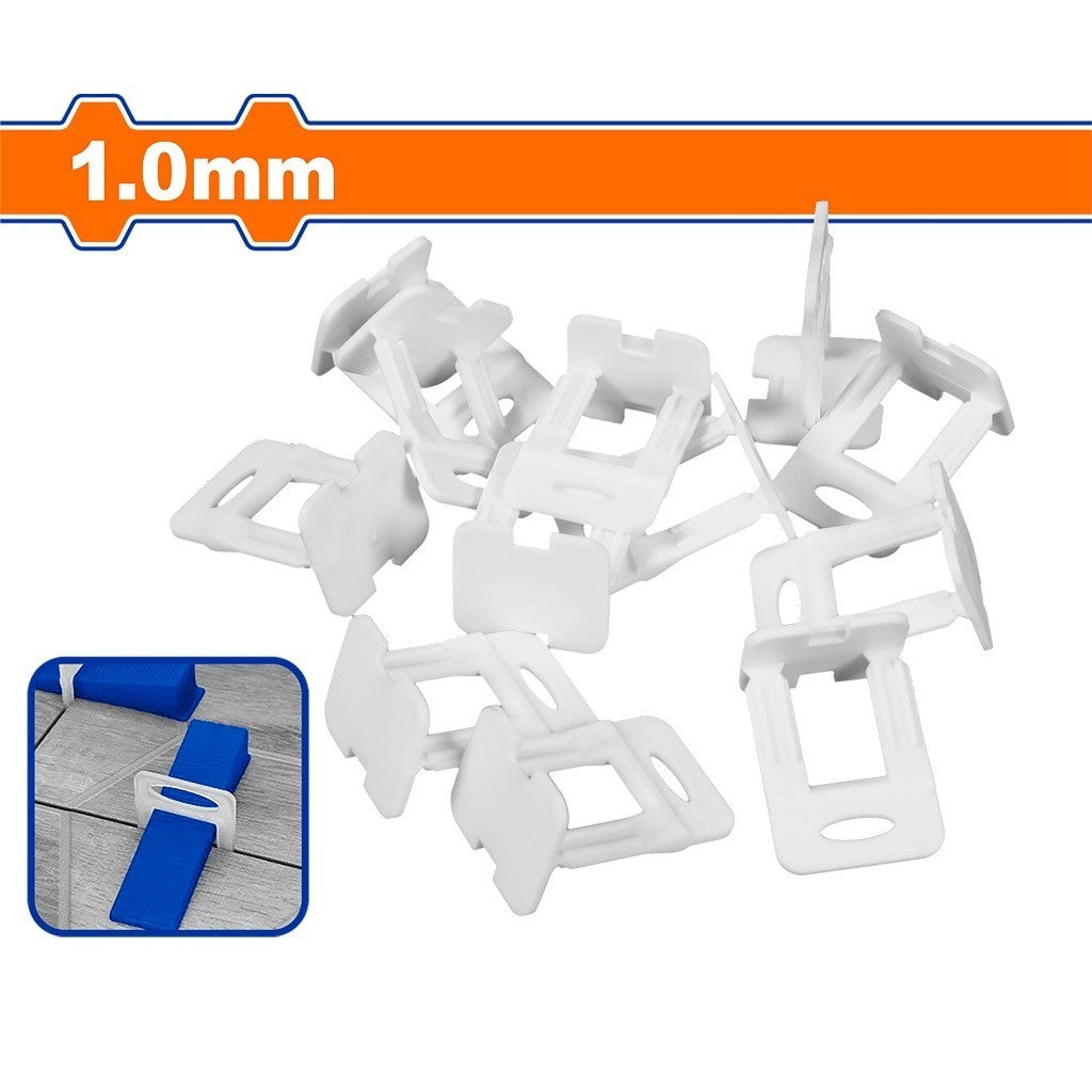 Wadfow 100pcs Floor Tile Levelers Tile Spacers Anchor 1.0mm-3.0mm SOLD PER PACK (WHT)